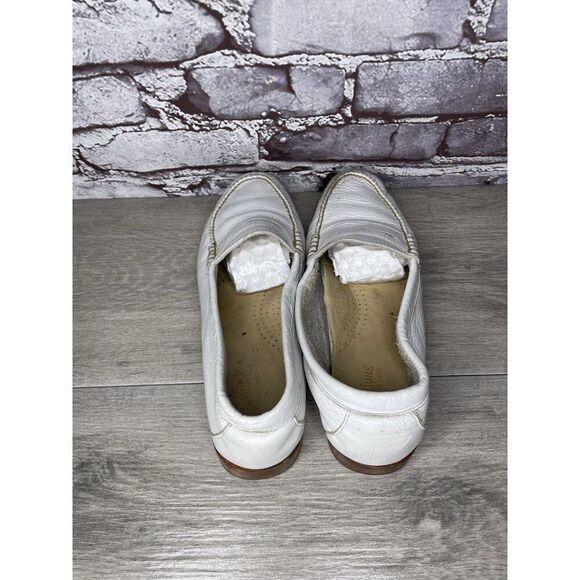 G.H. Bass Weejuns White Leather Moc Toe Penny Loafers Shoes Women Sz 8M US/39EU - Picture 5 of 16